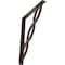 Ekena Millwork Loera Wrought Iron Bracket, (Single center brace), Antiqued Bronze 1 1/2"W x 12"D x 15"H BKTM01X12X15SLOABZ - alternate 1